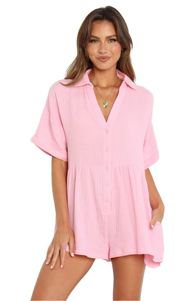 Petal And Pup Womens Winny Romper In Pink