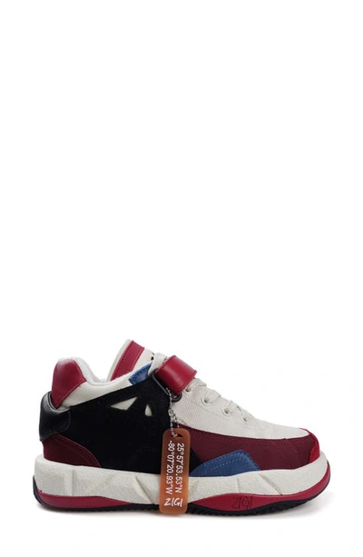 Zigi Torani Platform Sneaker In White/ Multi