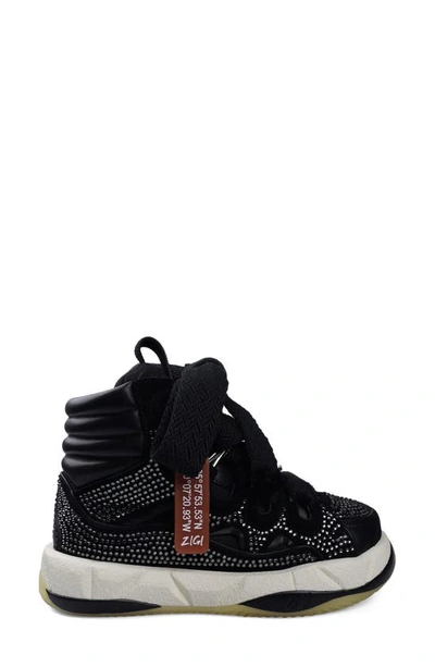 Zigi Rocina High Top Sneaker In Black