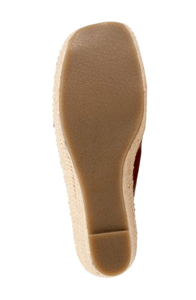Softwalk Hastings Espadrille Platform Wedge Slide Sandal In Cognac