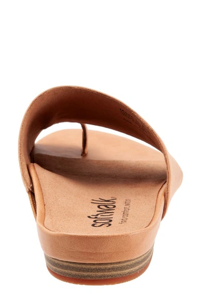 Softwalk Corsica Slide Sandal In Beige Leather