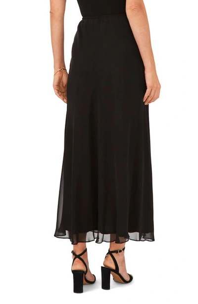 Shop Chaus A-line Chiffon Skirt In Black