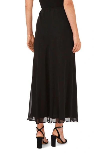 Chaus A-line Chiffon Skirt In Black