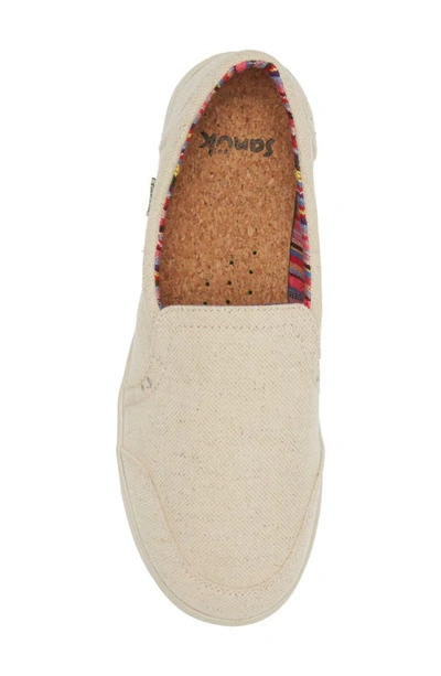 Shop Sanuk Sidewalk Surfer Lite 2 Slip-on Shoe In Beige