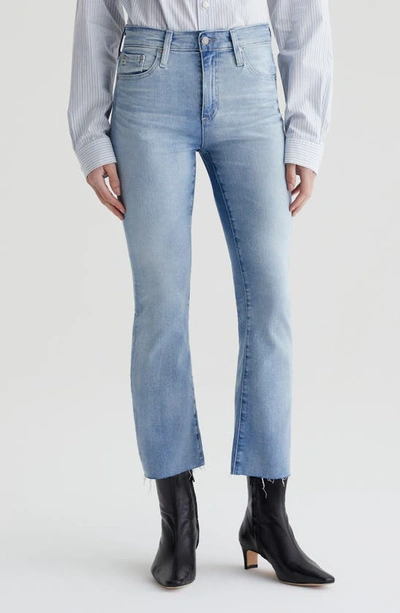 Shop Ag Farrah Raw Hem Crop Bootcut Jeans In 24 Years Looking Glass