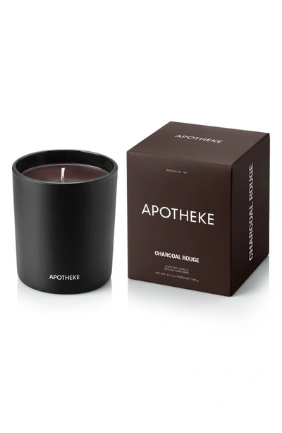 Shop Apotheke Charcoal Rouge Classic Scented Candle In Black