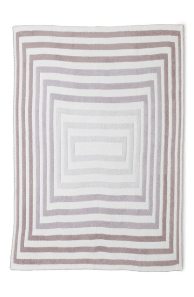 Barefoot Dreams Cozychic Prismatic Throw Blanket In Taupe Multi