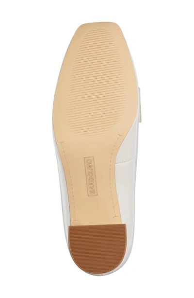 Bandolino Lucien Block Heel Pump In Light Natural White