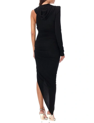 Shop Alexandre Vauthier Hooded Maxi Dress In Black