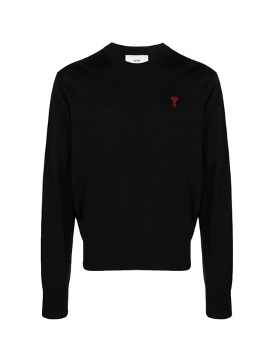 Shop Ami Alexandre Mattiussi Ami Paris Sweater In Black