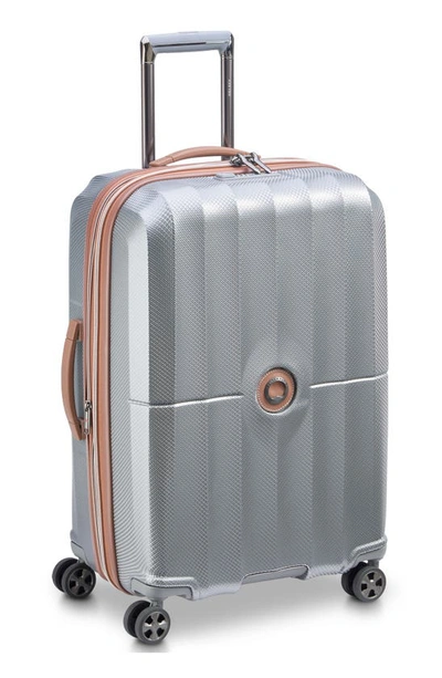 Shop Delsey St. Tropez 24" Expandable Spinner Suitcase In Platinum