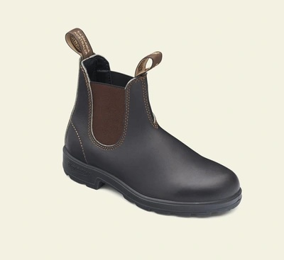 Blundstone Elastic Sided V-cut Ankle Boots In Brown