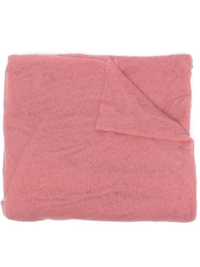 Shop Botto Giuseppe Cashmere Knit Scarf In Pink