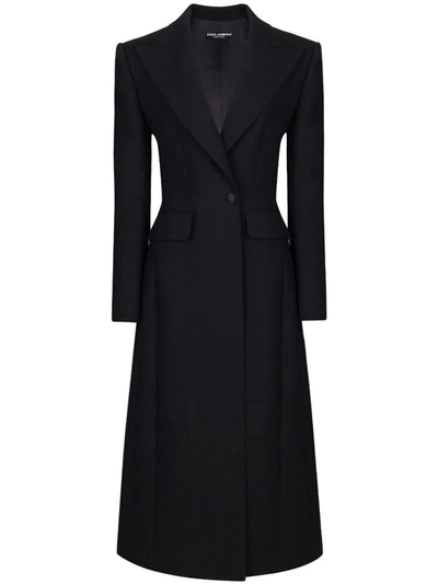 Shop Dolce & Gabbana Coat Clothing In Black