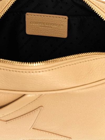 Shop Golden Goose 'star Bag' Crossbody Bag In Beige