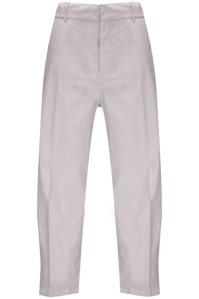 Shop Grifoni Trousers In Grey