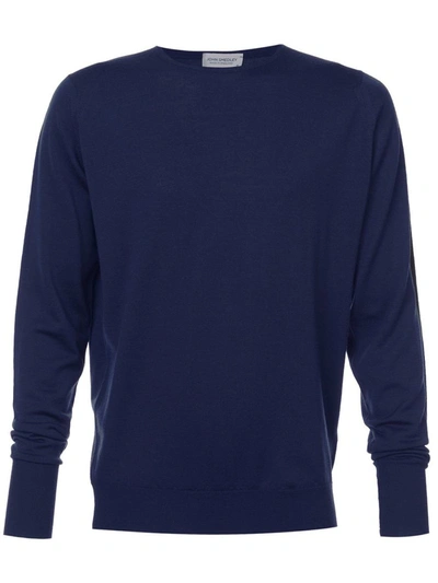 Shop John Smedley Sweaters In Lapis Blue