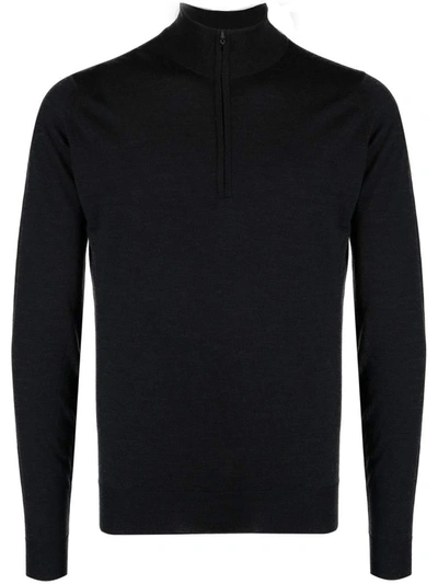 Shop John Smedley Sweaters In Black