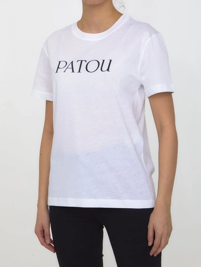Shop Patou Logo T-shirt In White