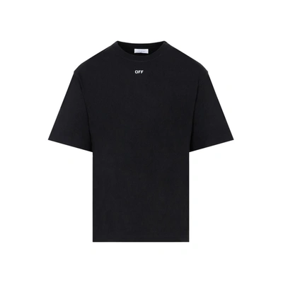 Shop Off-white Off White Off Stamp-print Cotton T-shirt In Black White