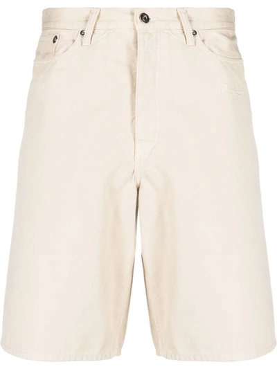 Shop Off-white Shorts In New Beige