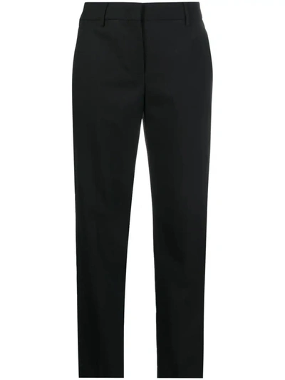 Shop Paul Smith Tailored-cut Tapered-leg Trousers In Black