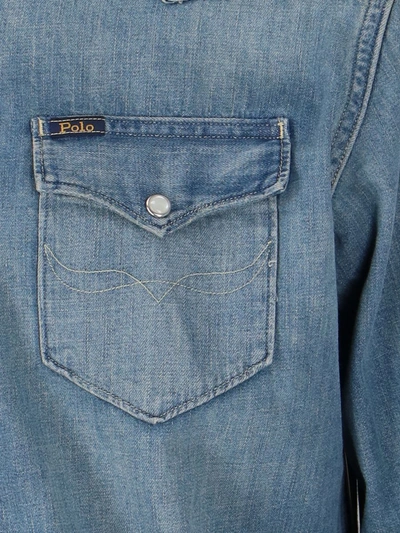 Shop Polo Ralph Lauren 'texana' Shirt In Blue