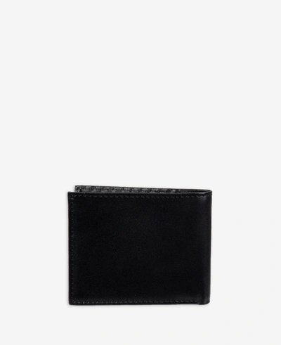 Reaction Kenneth Cole Carbon Fiber Slimfold Wallet In Black
