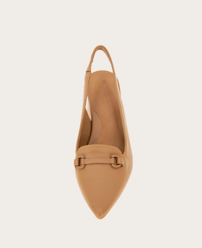 Shop Gentle Souls Dionne Leather Slingback Heel In Camel