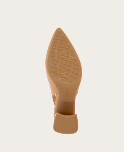 Gentle Souls Women's Dionne Pointed-toe Block-heel Slingback Pumps In Camel