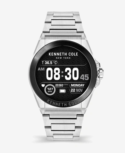 Shop Kenneth Cole The Wellness Smartwatch 2.0 With Stainless Steel Bracelet