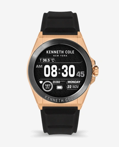 Shop Kenneth Cole The Wellness Smartwatch 2.0 With Interchangeable Band Set In Black