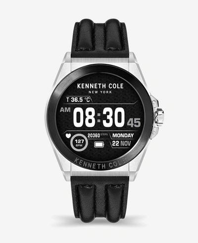 Shop Kenneth Cole The Wellness Smartwatch 2.0 With Interchangeable Band Set In Black