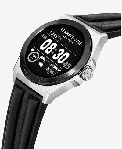 Kenneth Cole The Wellness Smartwatch 2.0 With Interchangeable Band Set In Black