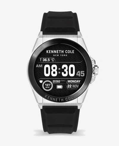 Shop Kenneth Cole The Wellness Smartwatch 2.0 With Interchangeable Band Set In Black