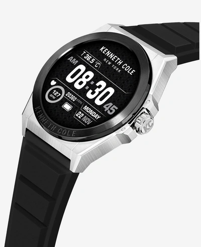 Shop Kenneth Cole The Wellness Smartwatch 2.0 With Interchangeable Band Set In Black