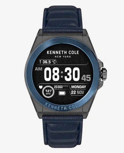 Shop Kenneth Cole The Wellness Smartwatch 2.0 With Interchangeable Band Set In Blue