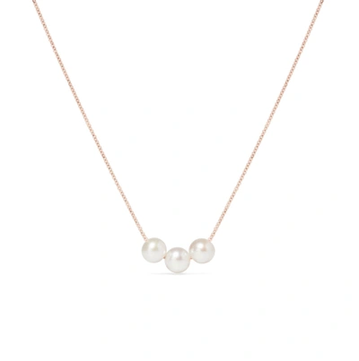 Shop Olivia & Pearl Oh So Fine Trio Necklace In O&p/trio/rg