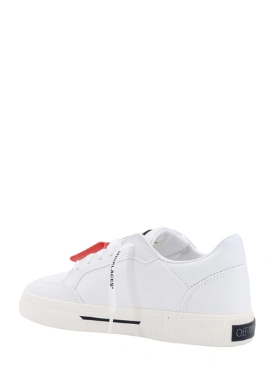 Shop Off-white Canvas Sneakers With Iconic Zip-tie