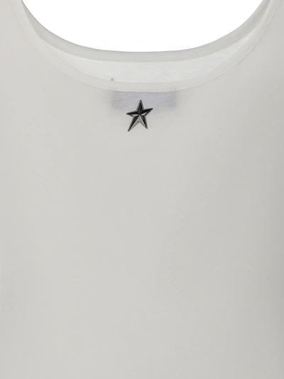 Shop Mugler Logo Print Bodysuit Underwear, Body White