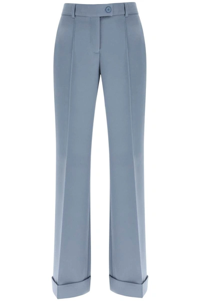 Shop Acne Studios Flared Tailored Pants In Blue