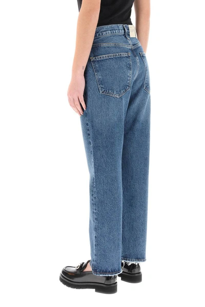 Shop Agolde Lana Crop Regular Jeans In Blue