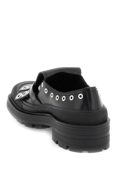 Shop Alexander Mcqueen Loafers With Studs In Black