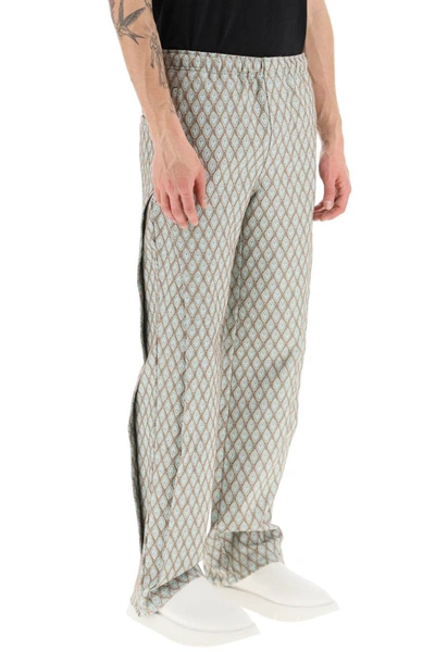 Shop Andersson Bell Geometric Jacquard Pants With Side Opening In Multicolor