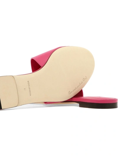 Shop Dolce & Gabbana "dg" Sandals In Pink