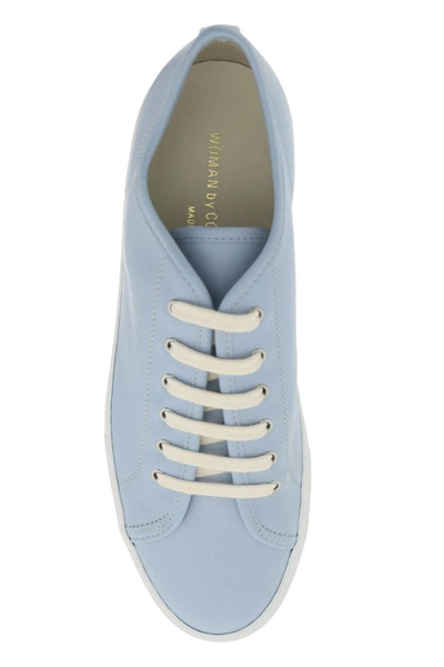 Shop Common Projects Leather Tournament Low Super Sneakers In Blue