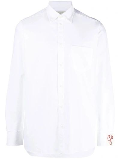 Shop Golden Goose Cotton Shirt In White