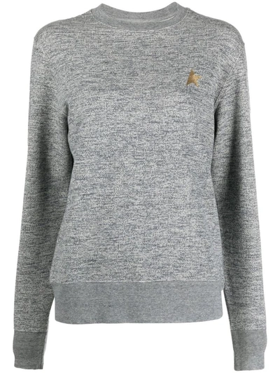 Shop Golden Goose Star Cotton Sweatshirt In Grey