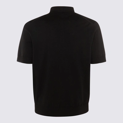 Shop Dolce & Gabbana Black Cotton Essentials Polo Shirt