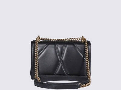 Shop Dolce & Gabbana Black Leather Devotion Crossbody Bag